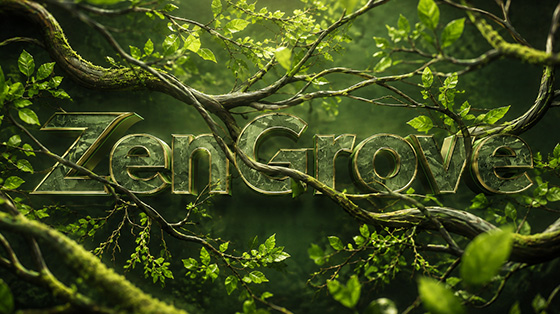 Procedural forest created with ZenGrove