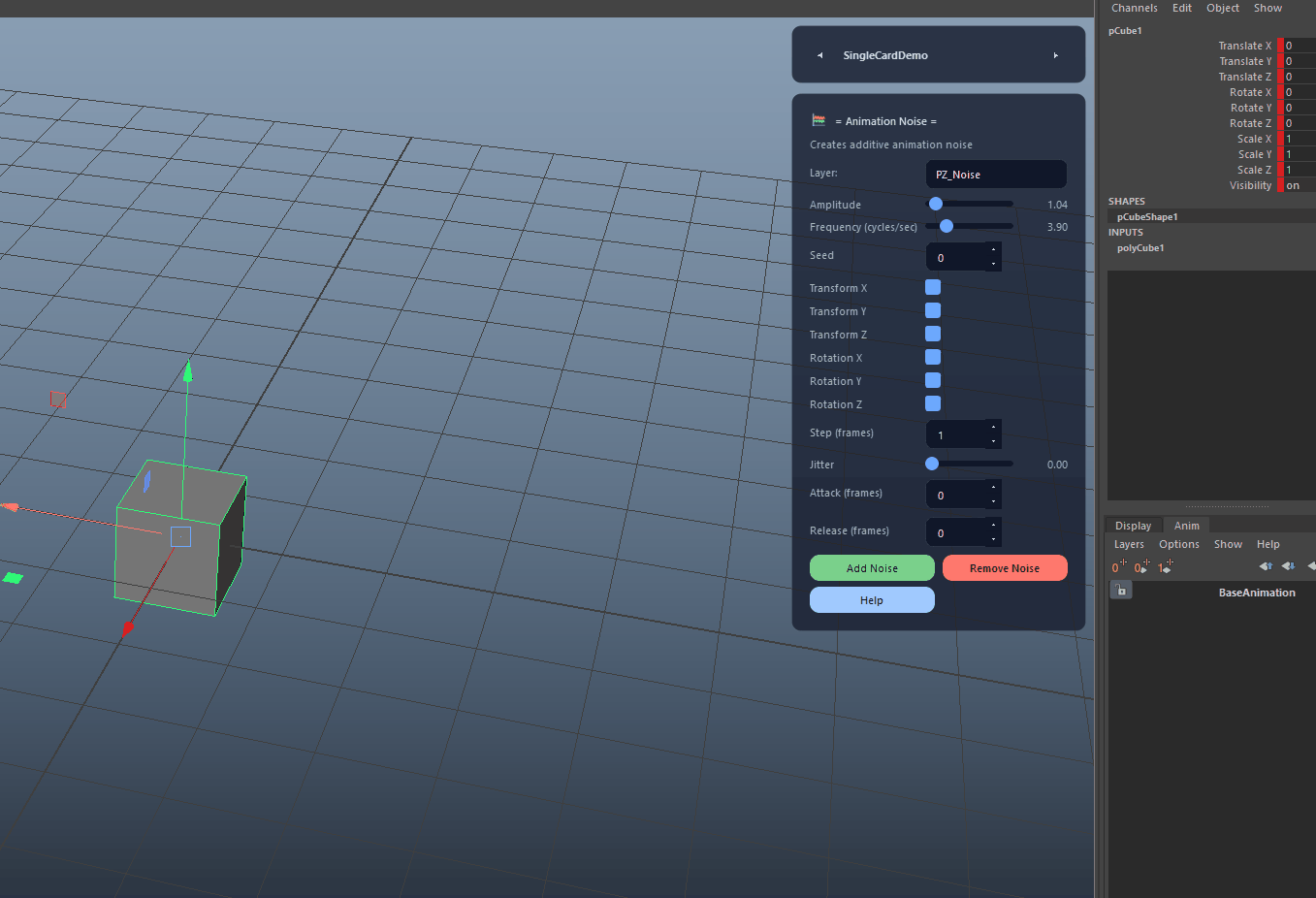 Animation Noise documentation preview