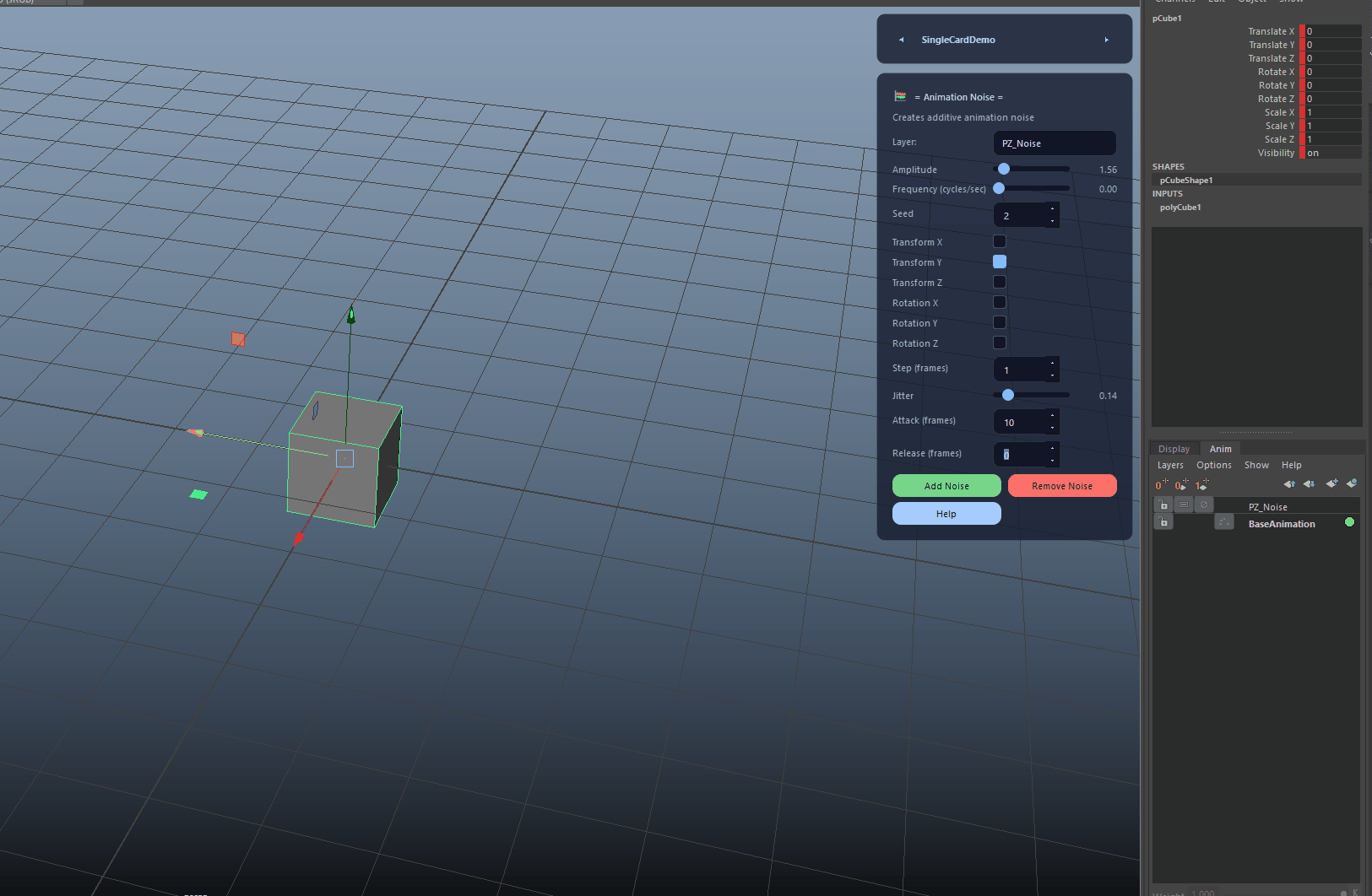 Timing, Jitter and Envelope Controls demo