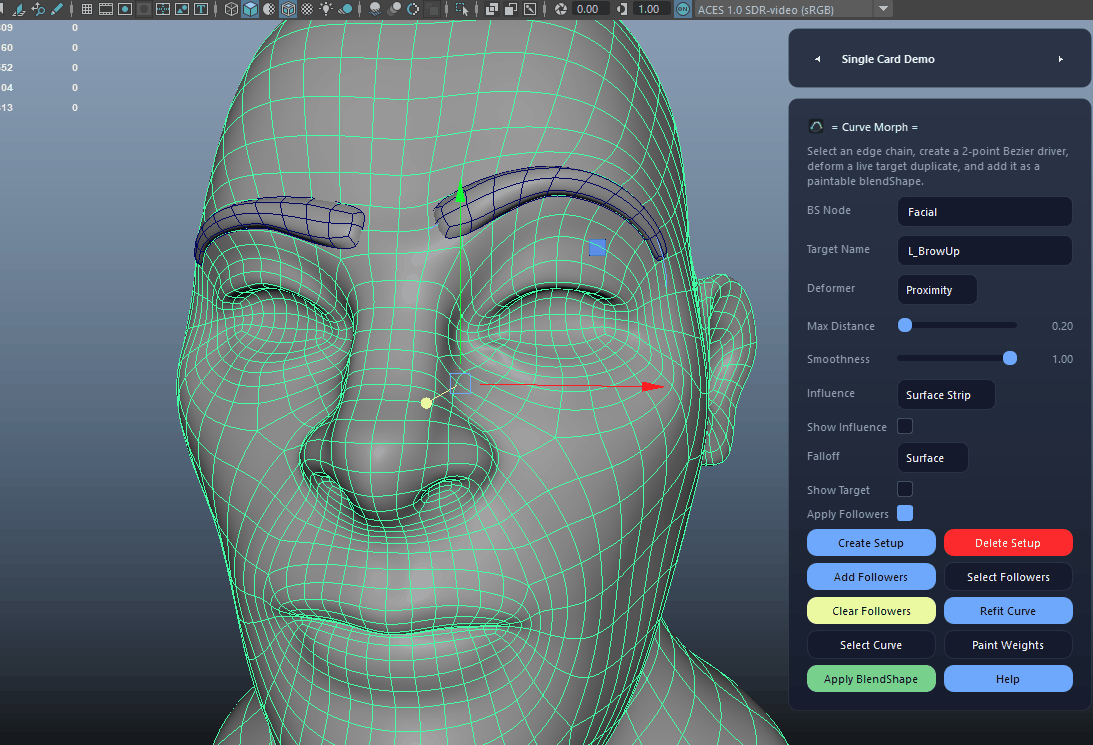 Apply BlendShape demo
