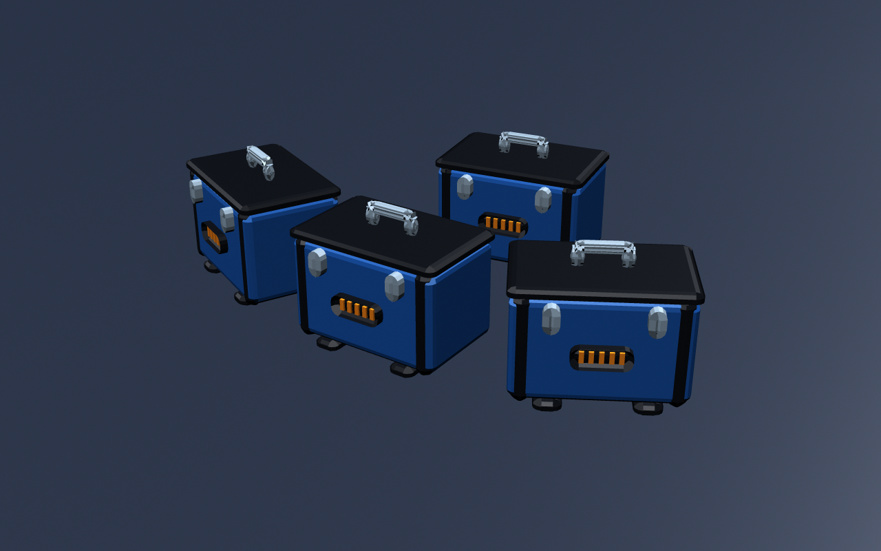 Maya-rendered demonstration of one asset reused in a scene.