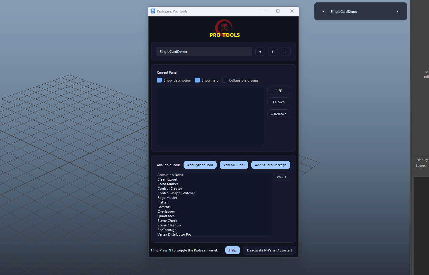 Available Tools – Add Python Tool demo