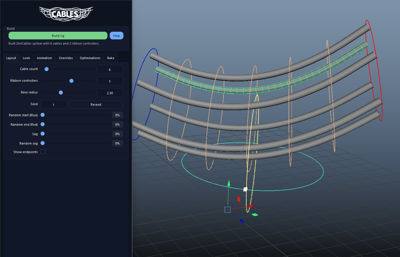 Shape The Bundle With Sag And Ribbon Controllers demo