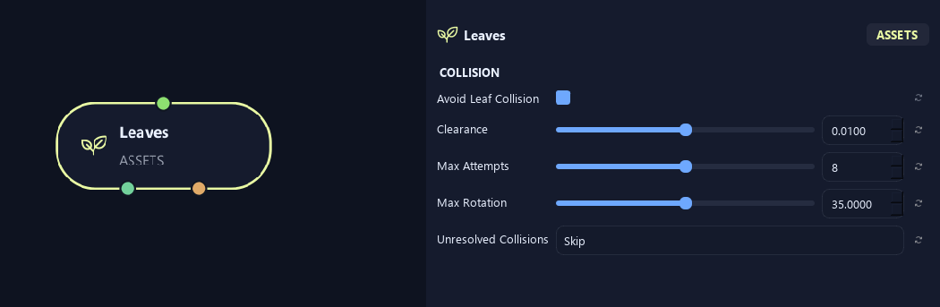 Leaves node with its collision settings in ZenGrove