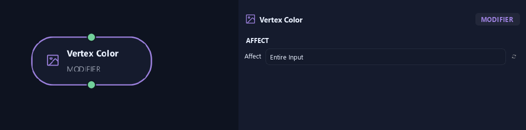 Vertex Color node with its affect settings in ZenGrove