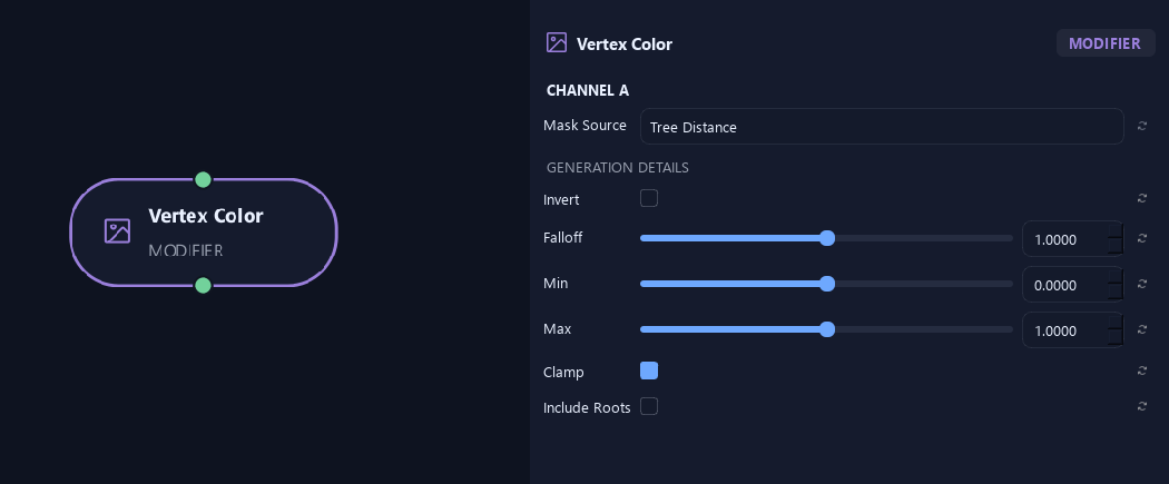 Vertex Color node with its channel a settings in ZenGrove
